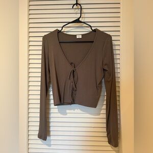 Wilfred tie front shirt. Long sleeve midi dress